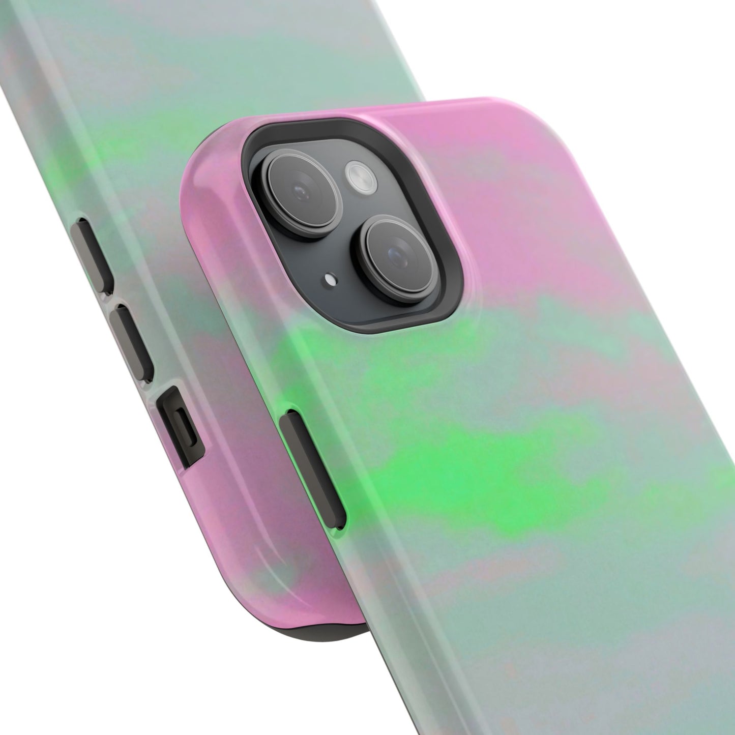 Green and pink sky Design - Iphone Magnetic Tough Case