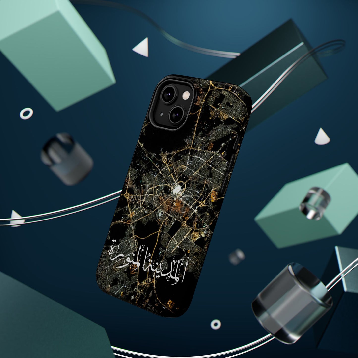 Al Madina Munawarah from Space - City of Lights- Iphone Magnetic Tough Cases