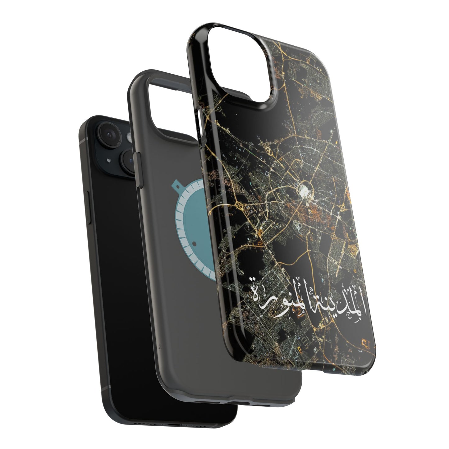 Al Madina Munawarah from Space - City of Lights- Iphone Magnetic Tough Cases