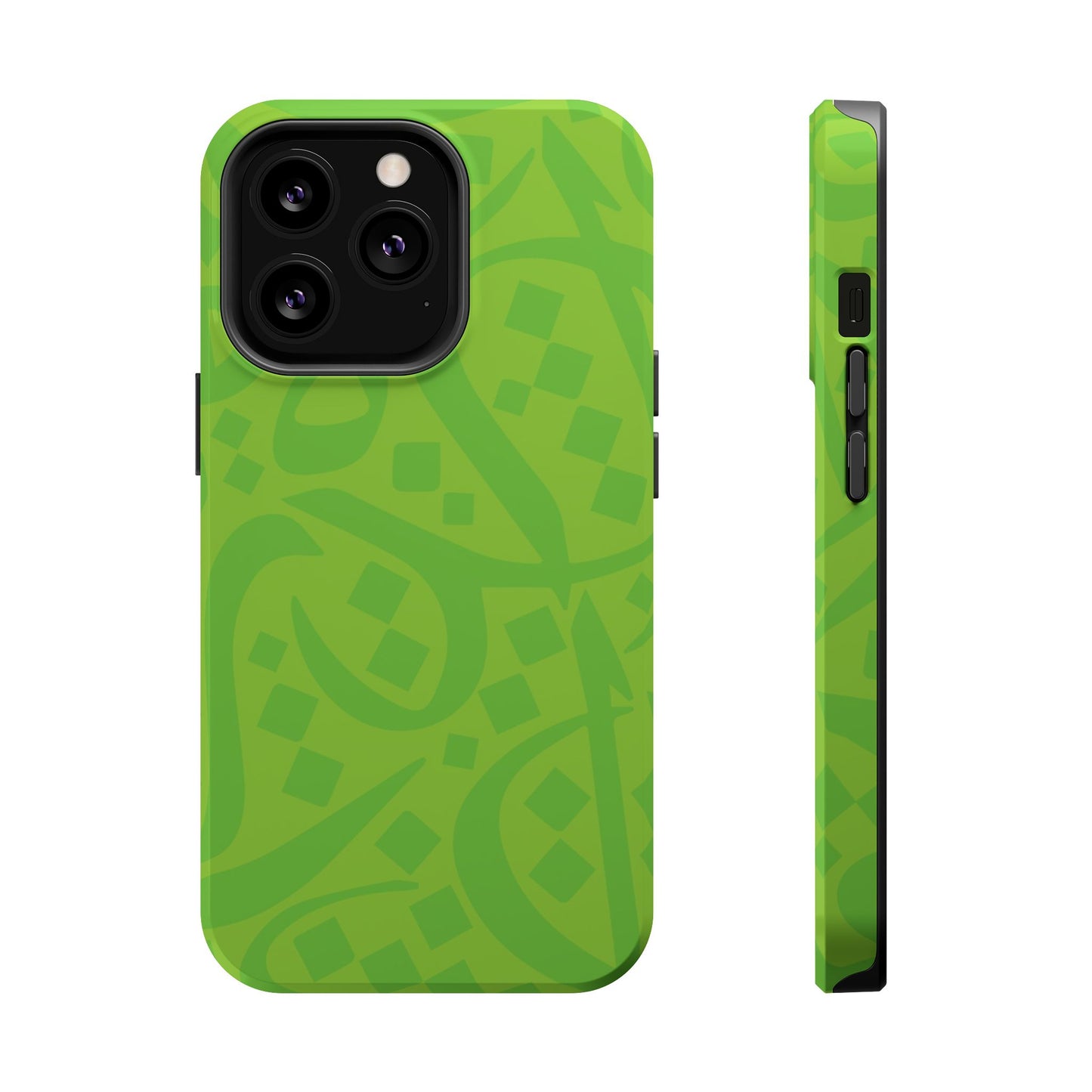 Green calligraphy Design - Iphone Magnetic Tough Case