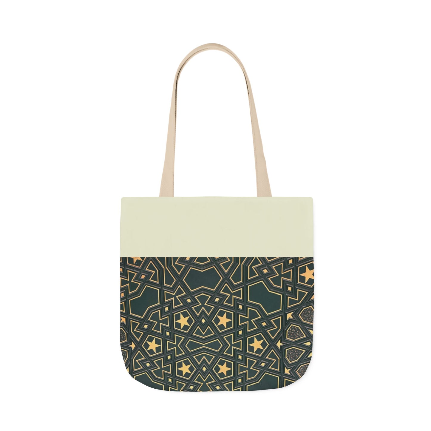 Masjid Al Haram Door Canvas Tote Bag, 2-Color Straps