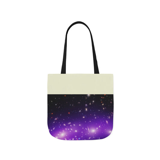 Galaxy Cluster Canvas Tote Bag, 2-Color Straps