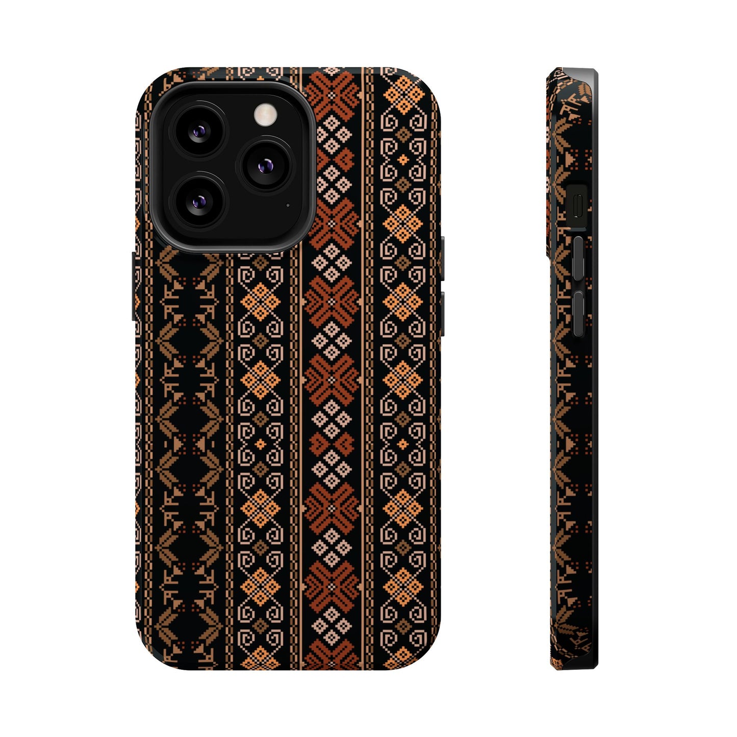 Floral Tatriz geometric Design - Iphone Magnetic Tough Case