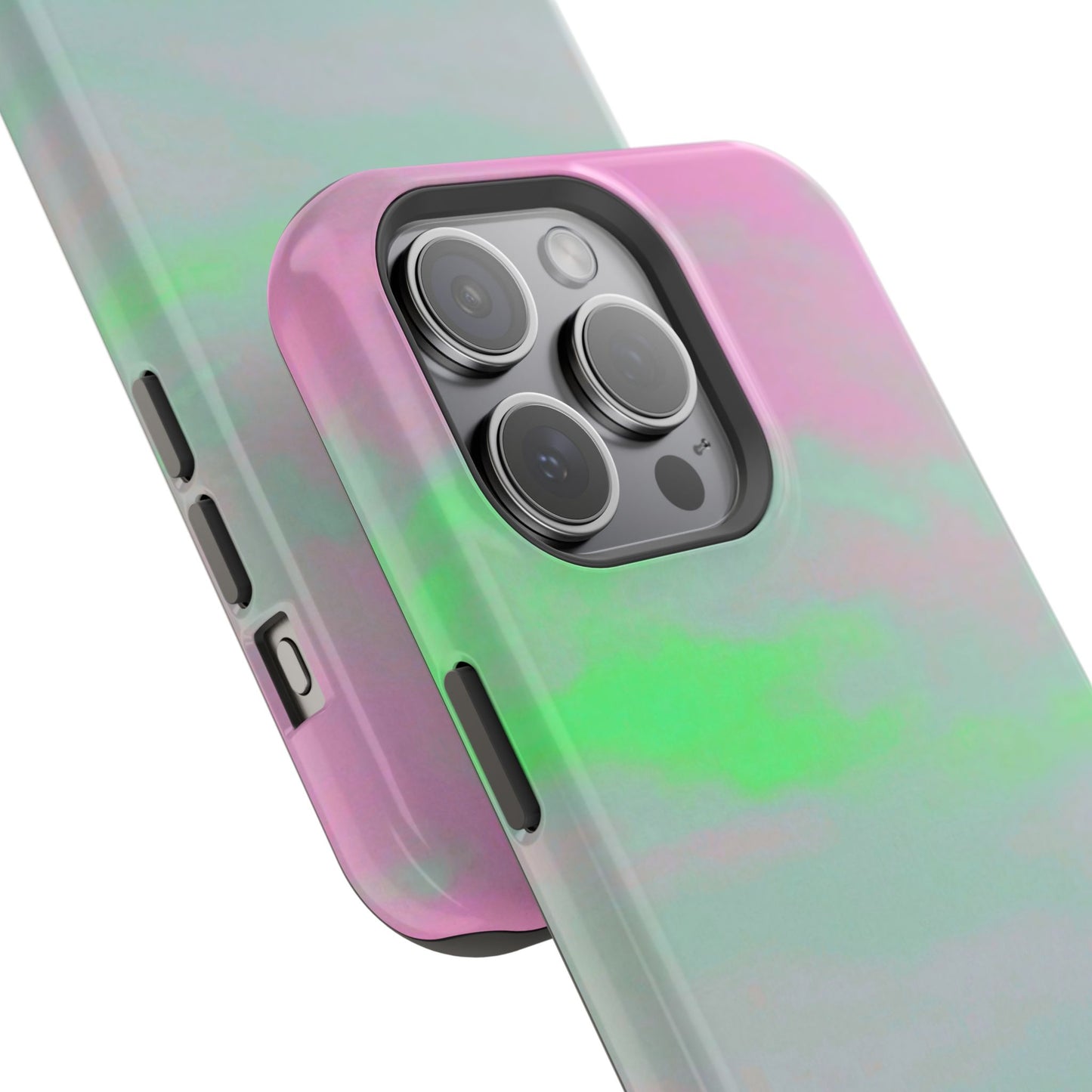 Green and pink sky Design - Iphone Magnetic Tough Case