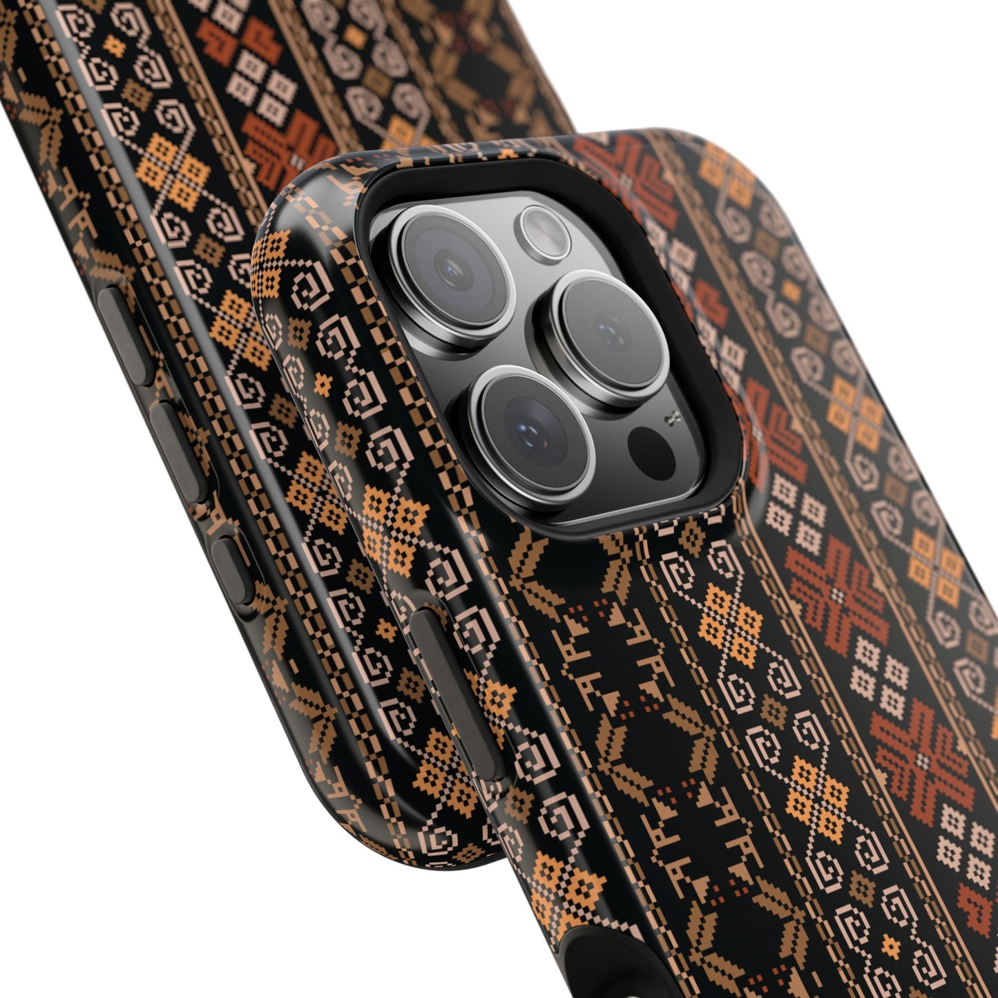 Floral Tatriz geometric Design - Iphone Magnetic Tough Case