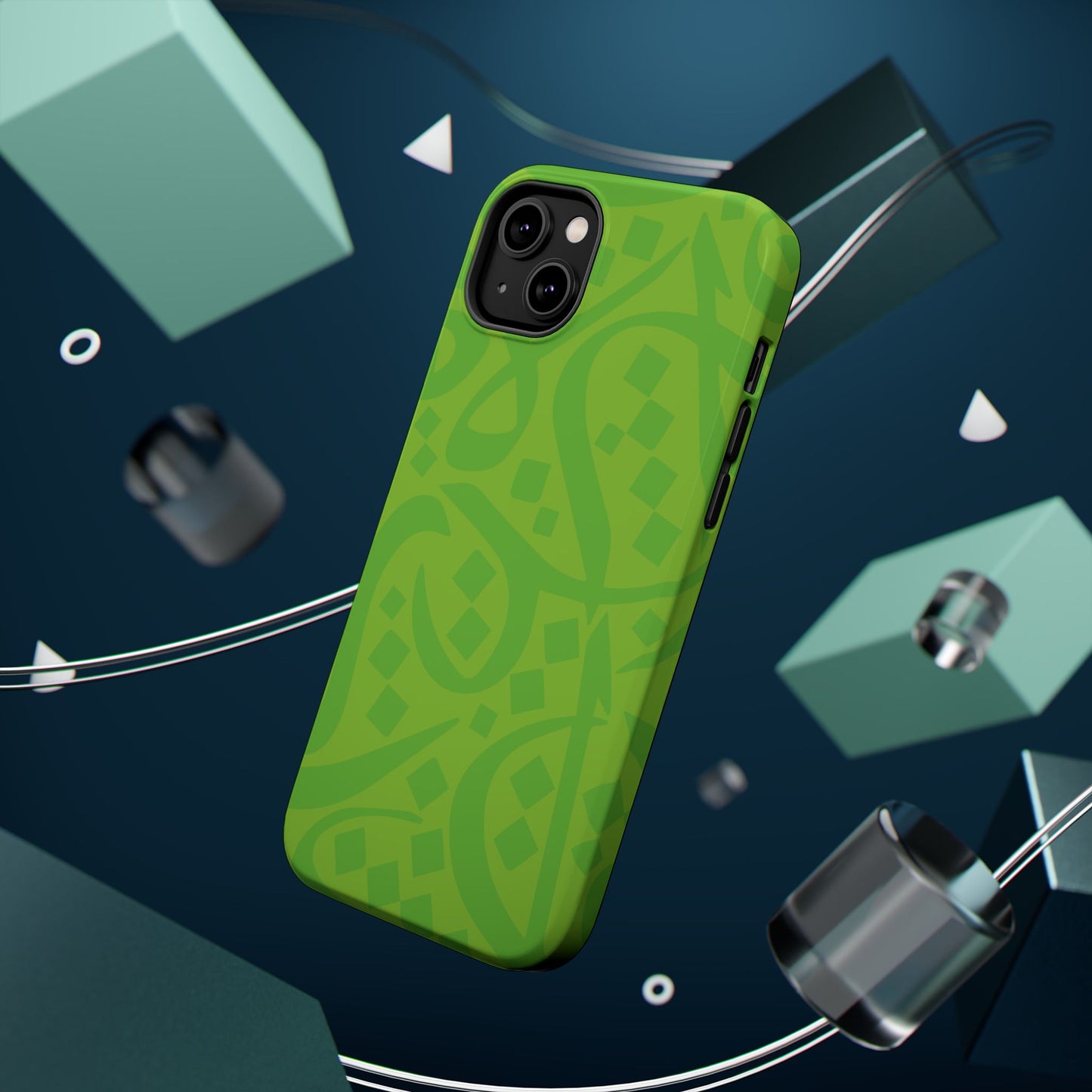Green calligraphy Design - Iphone Magnetic Tough Case