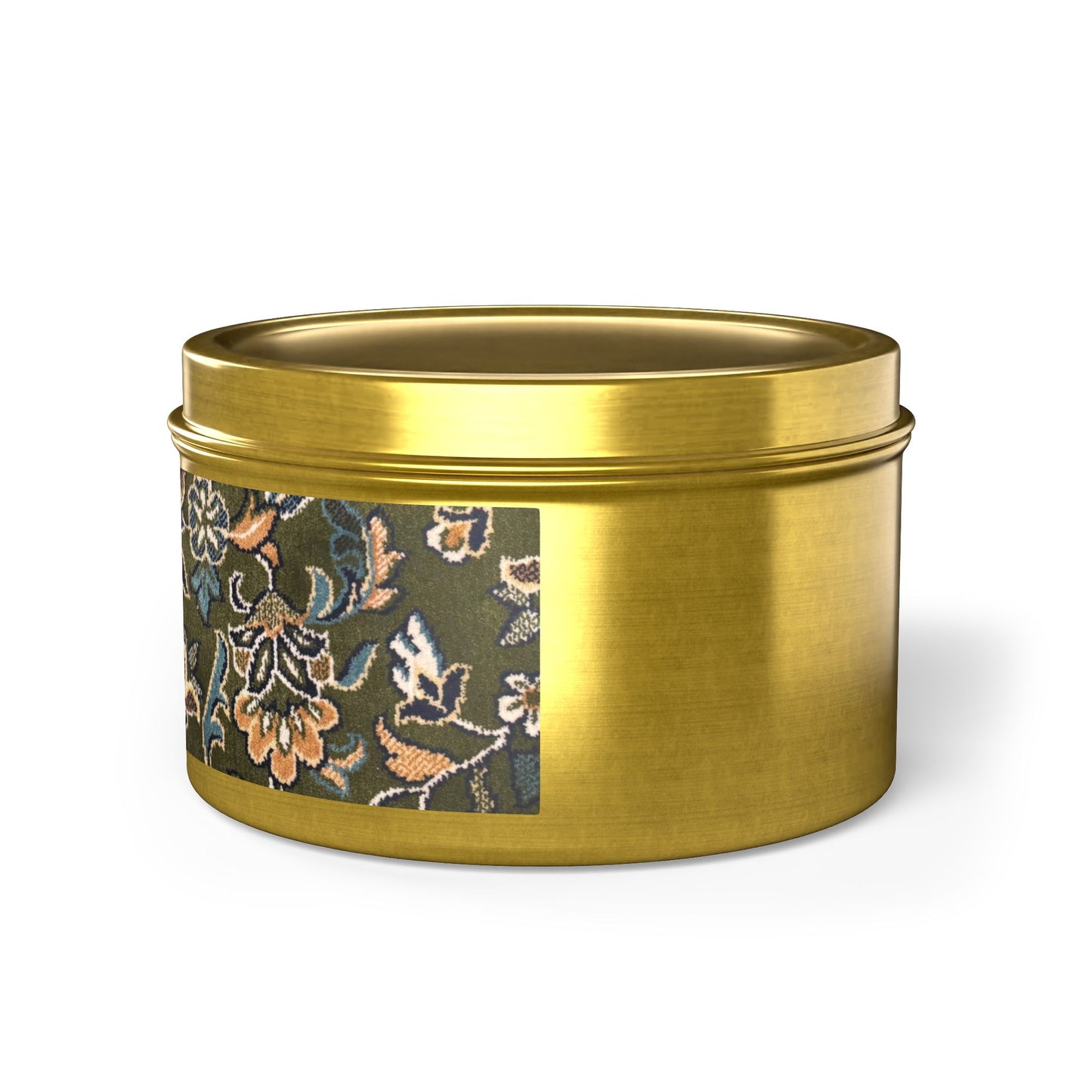 Rawdah Golden Tin Candles | Elegant Home Fragrance | Decorative Candle Gifts for All Occasions | Relaxing Aromatherapy