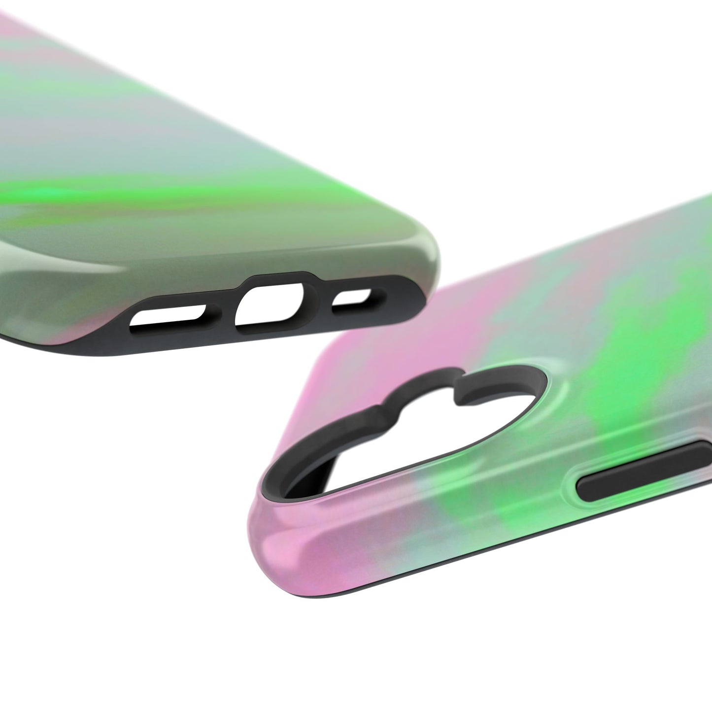 Green and pink sky Design - Iphone Magnetic Tough Case