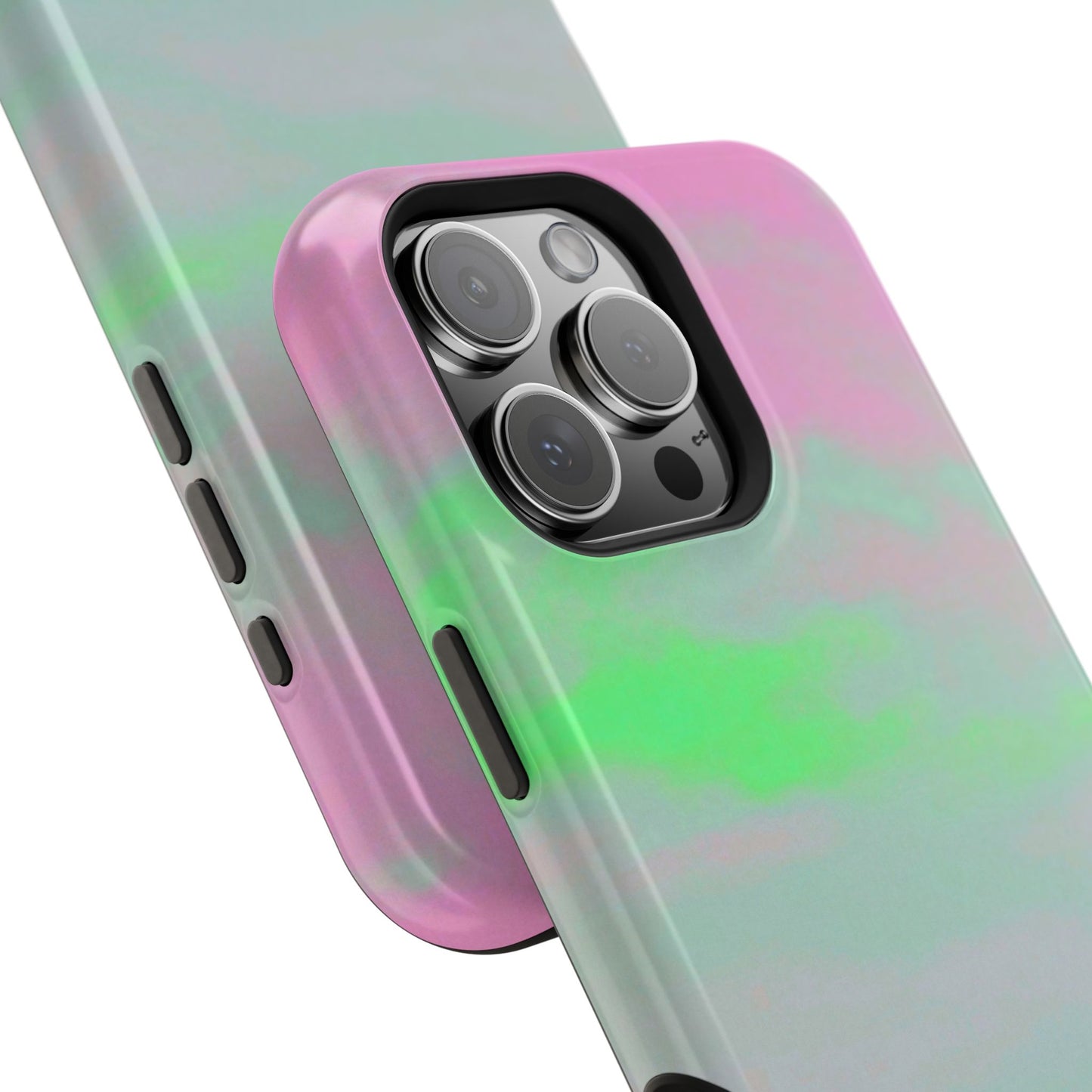 Green and pink sky Design - Iphone Magnetic Tough Case