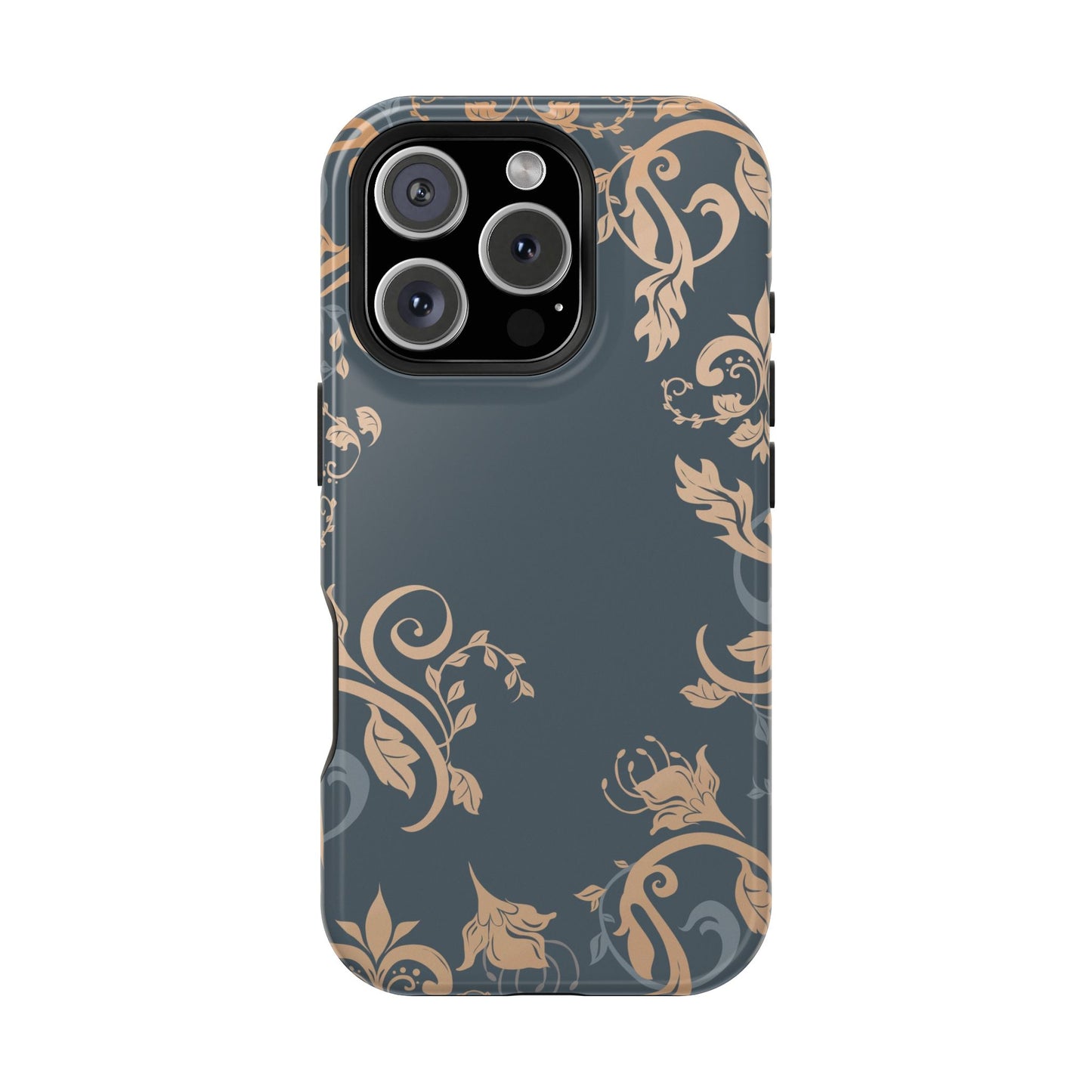 Gold flowers Iphone Magnetic Tough Cases