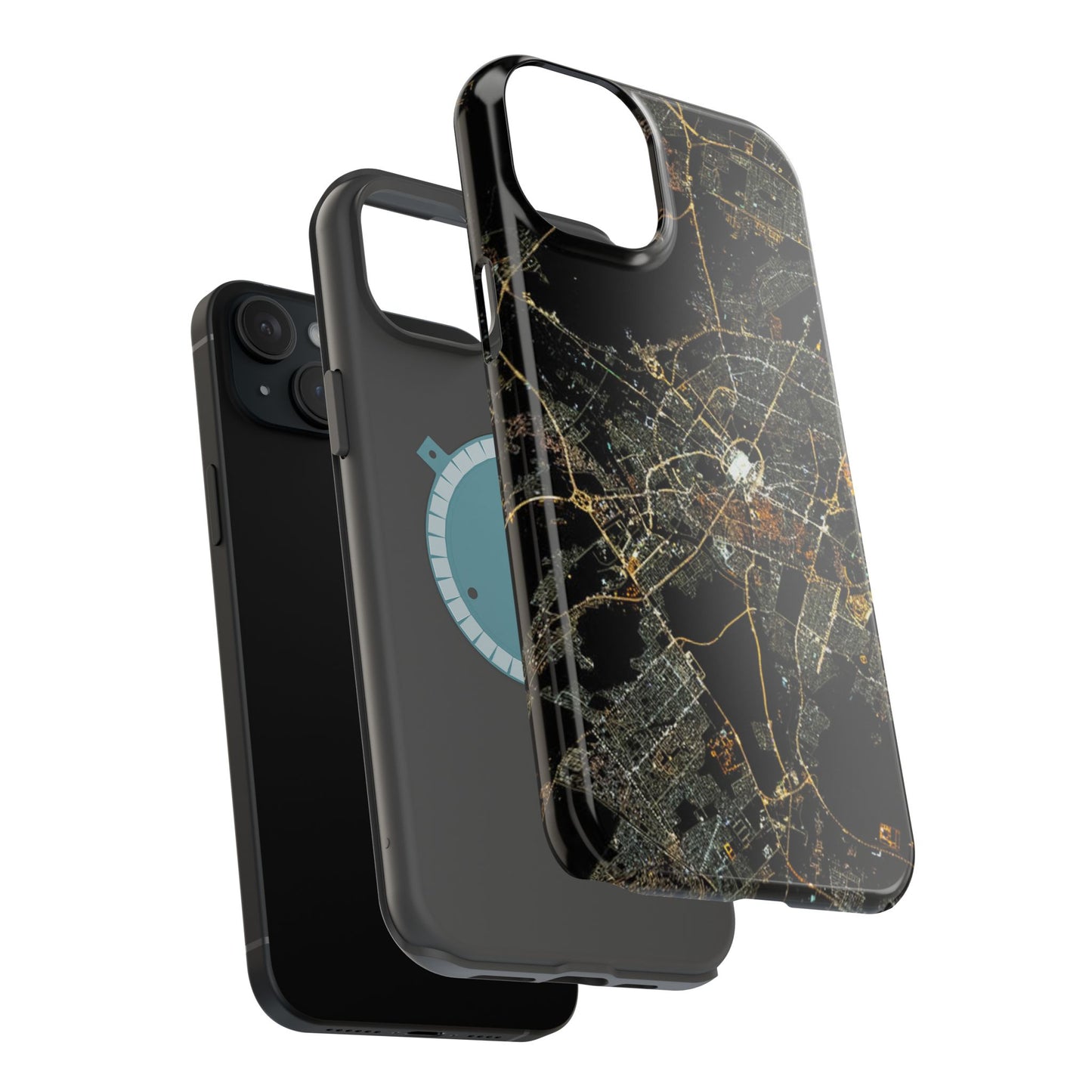 Al Madina Munawarah from Space - City of Lights- Iphone Magnetic Tough Cases