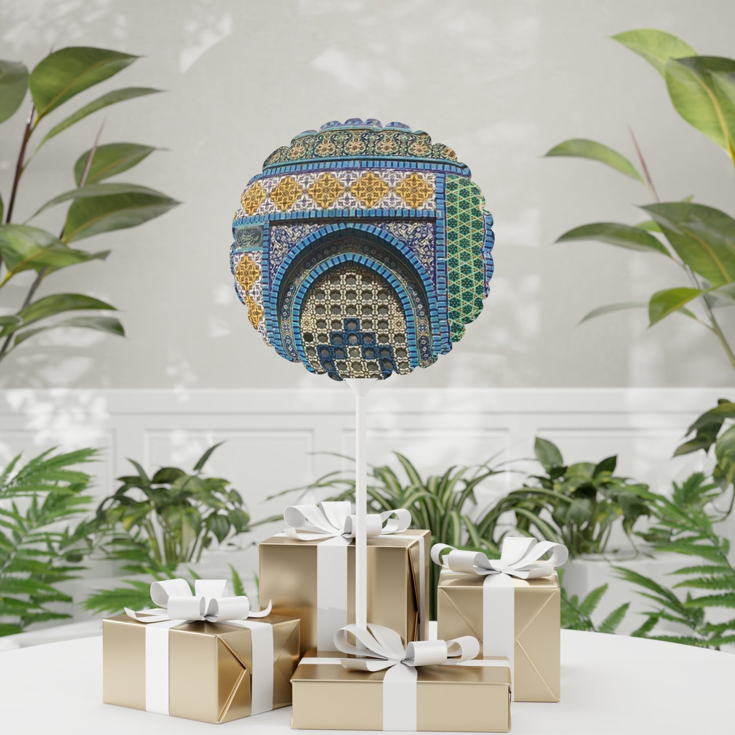 Aqsa Heart-Circle Shaped Decorative Balloon - 11" Star Pattern
