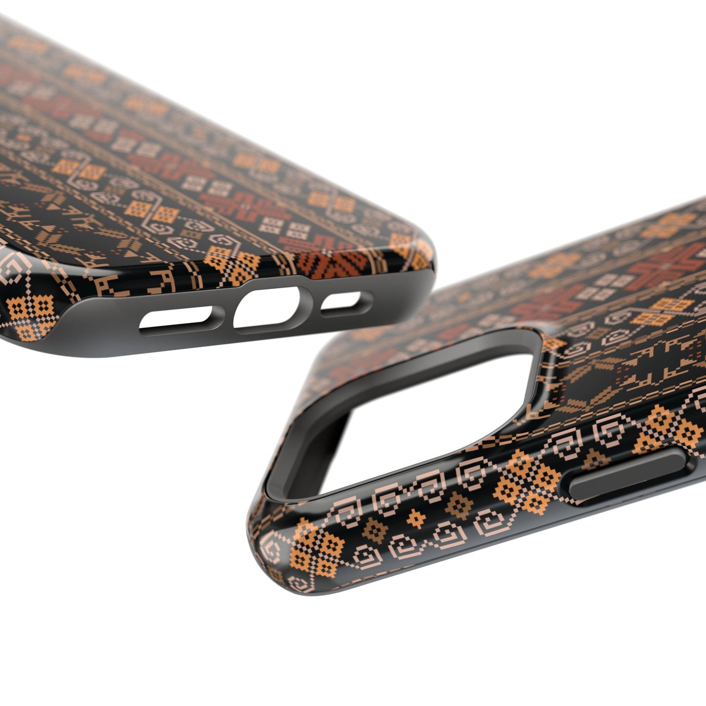 Floral Tatriz geometric Design - Iphone Magnetic Tough Case