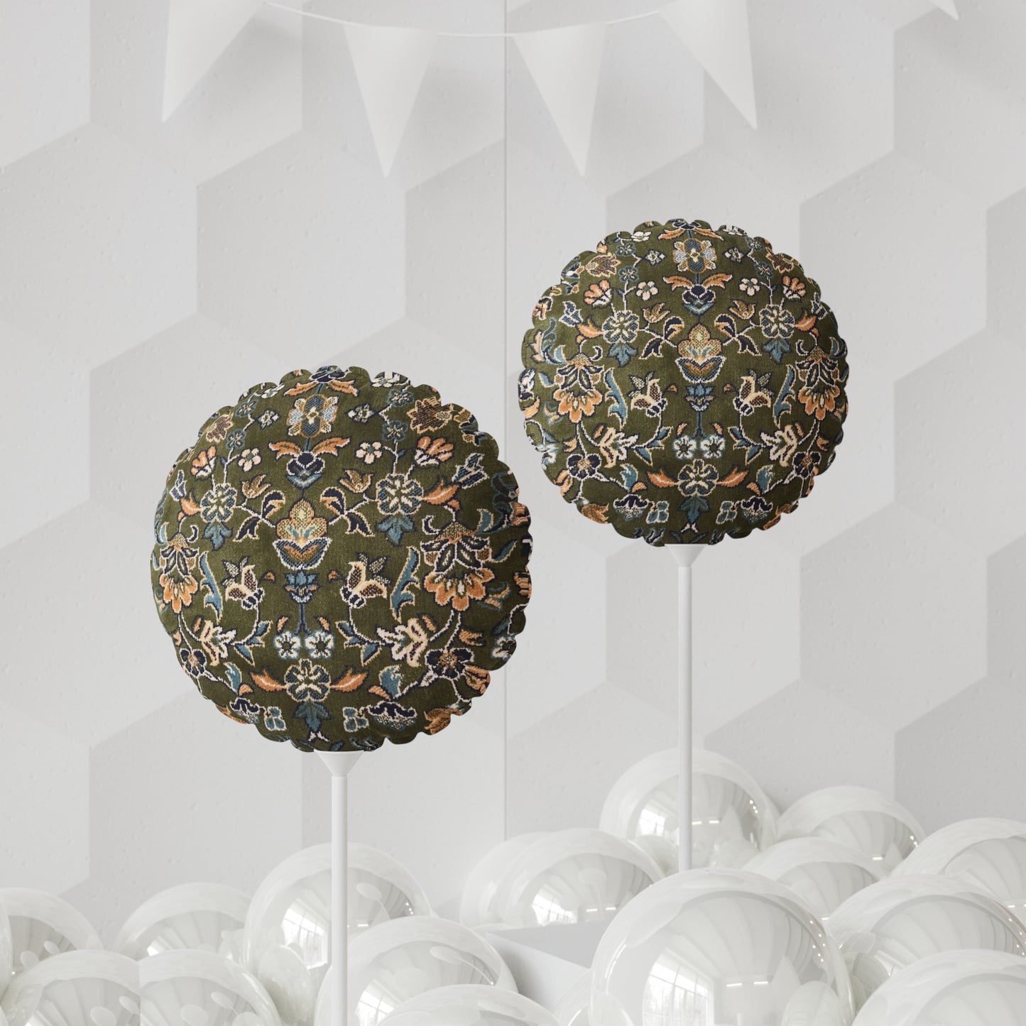 Rawdah Heart-Circle Shaped Decorative Balloon - 11" Star Pattern