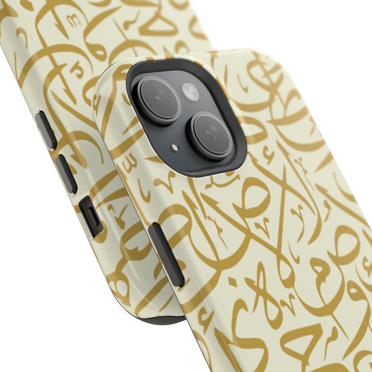 Beige and Gold Arabic Letters Iphone Magnetic Tough Cases