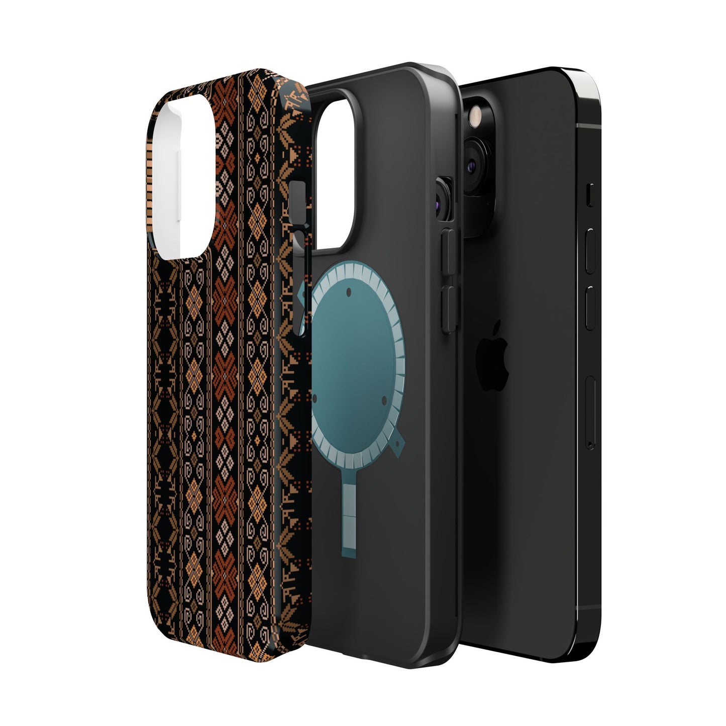 Floral Tatriz geometric Design - Iphone Magnetic Tough Case