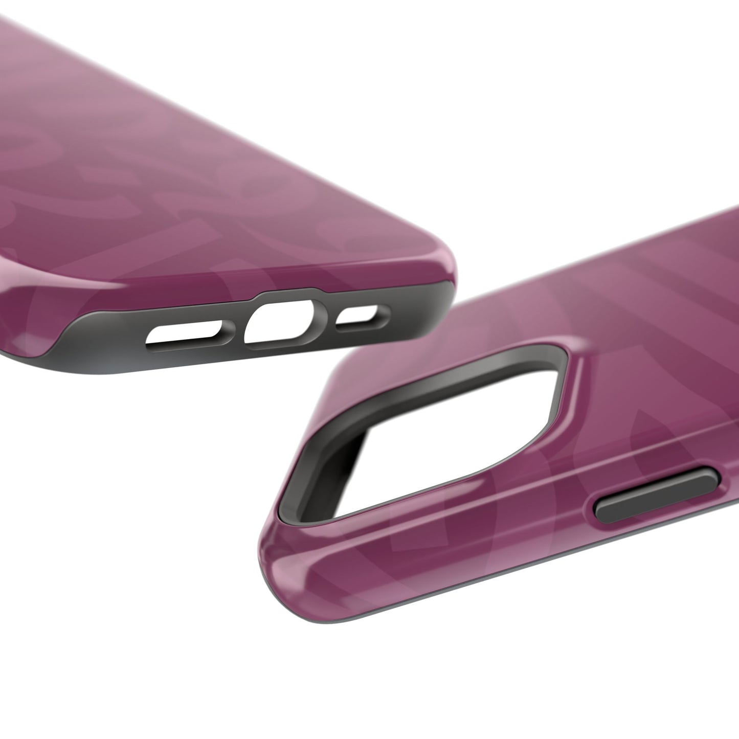 Pink calligraphy Design - Iphone Magnetic Tough Case