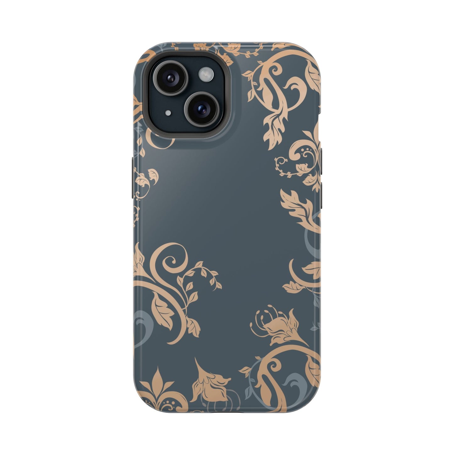 Gold flowers Iphone Magnetic Tough Cases