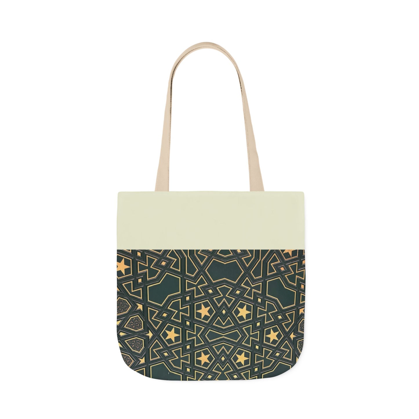 Masjid Al Haram Door Canvas Tote Bag, 2-Color Straps