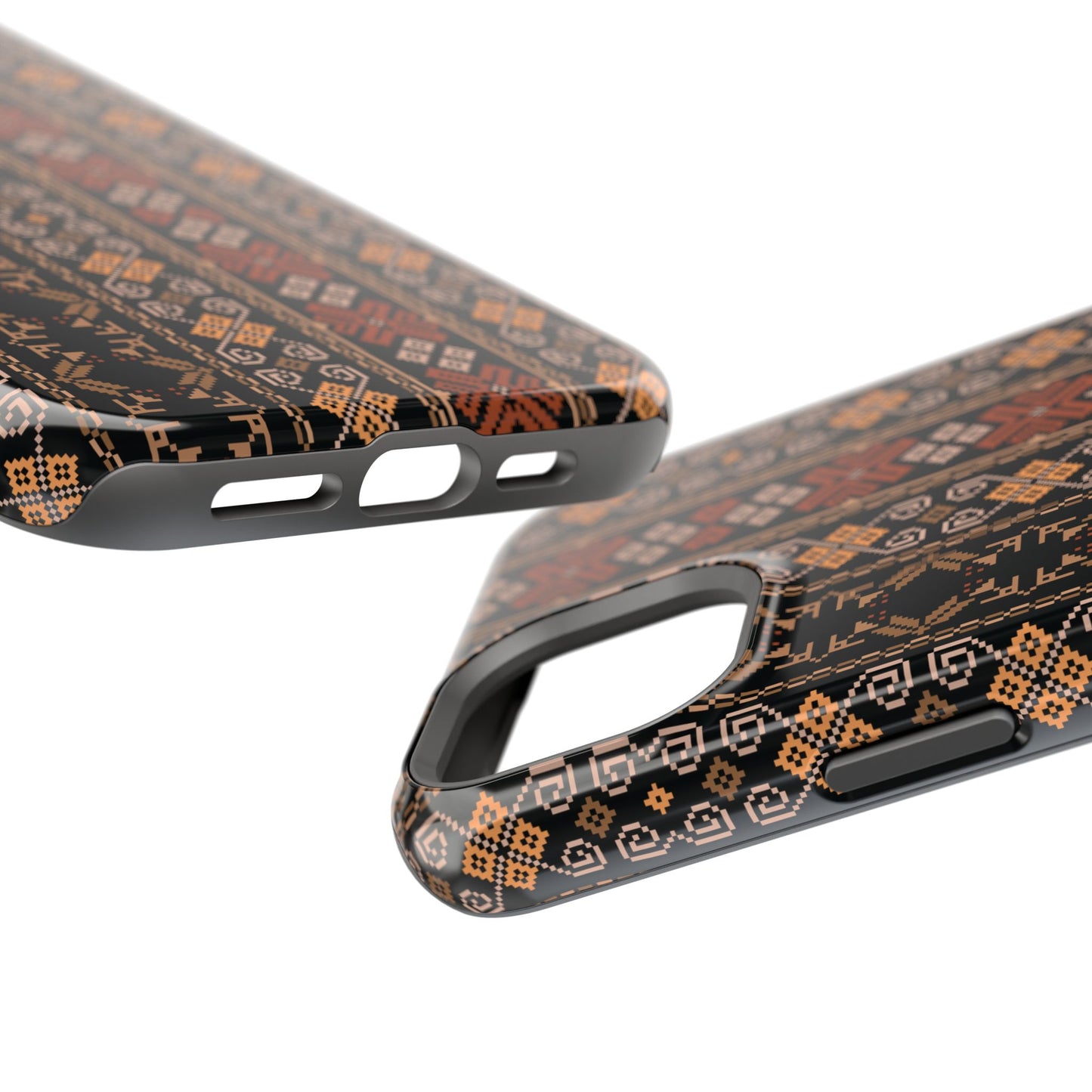Floral Tatriz geometric Design - Iphone Magnetic Tough Case