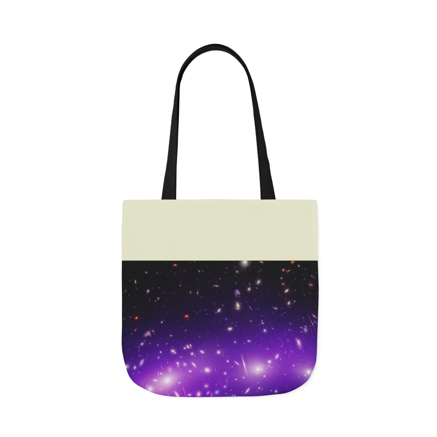 Galaxy Cluster Canvas Tote Bag, 2-Color Straps