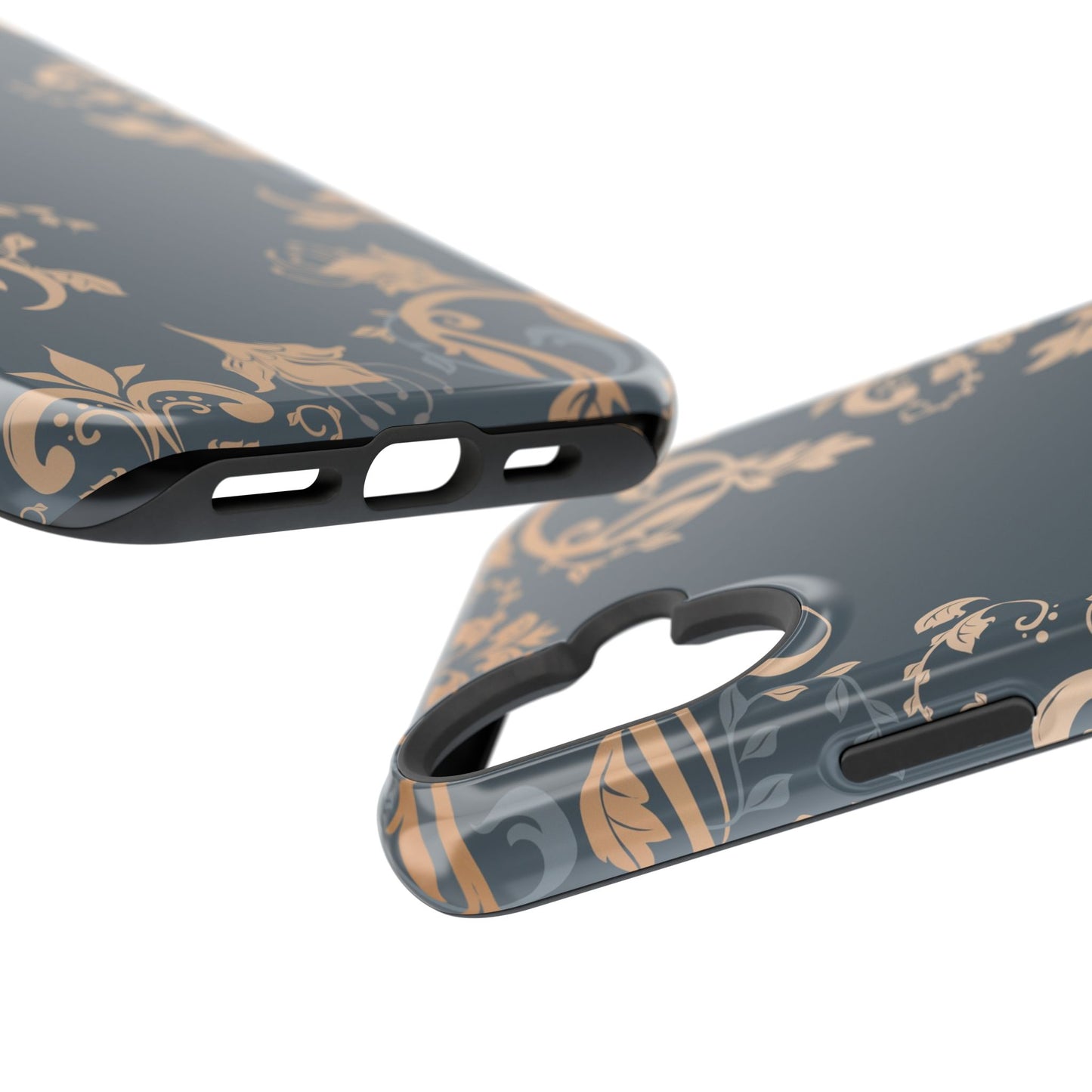 Gold flowers Iphone Magnetic Tough Cases