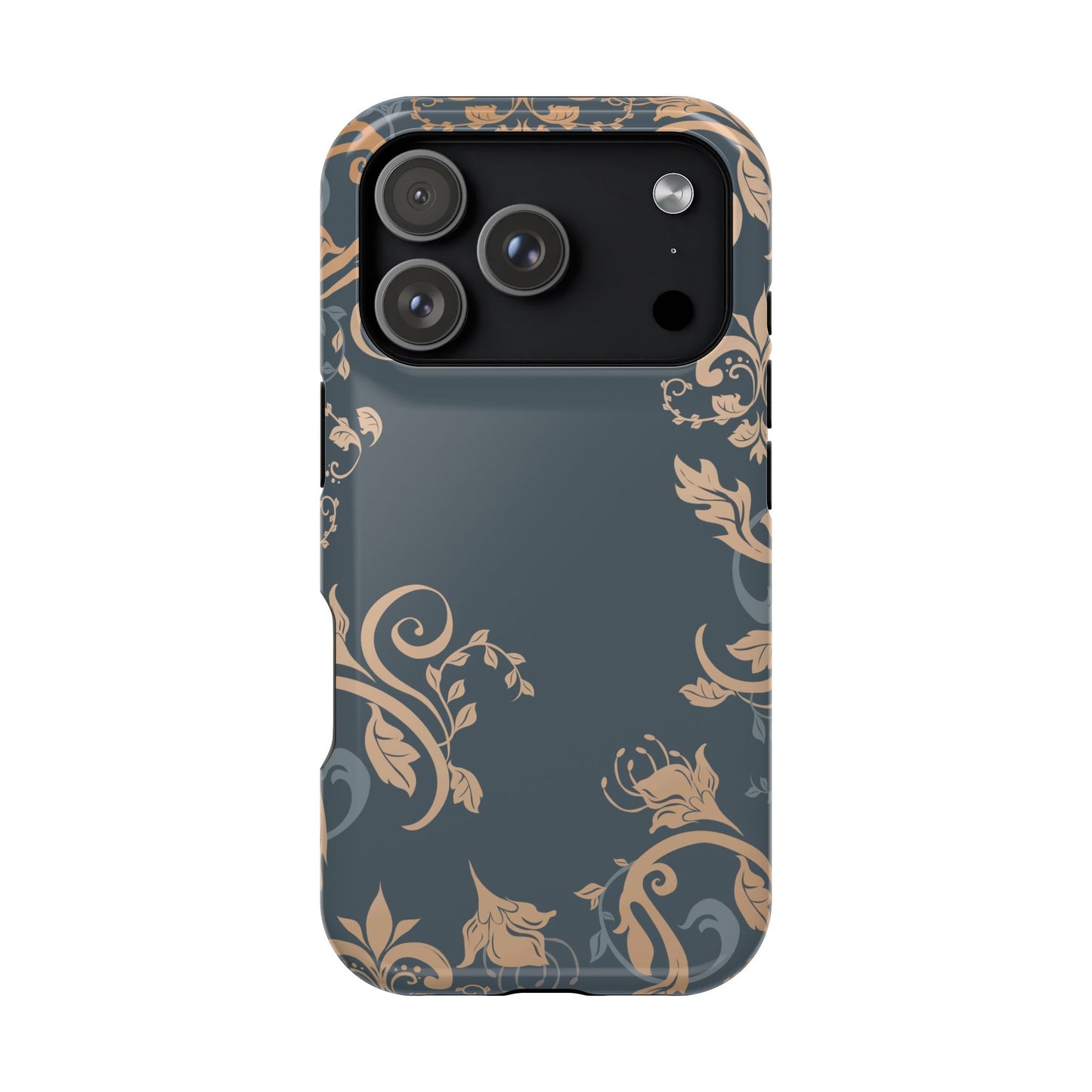 Gold flowers Iphone Magnetic Tough Cases