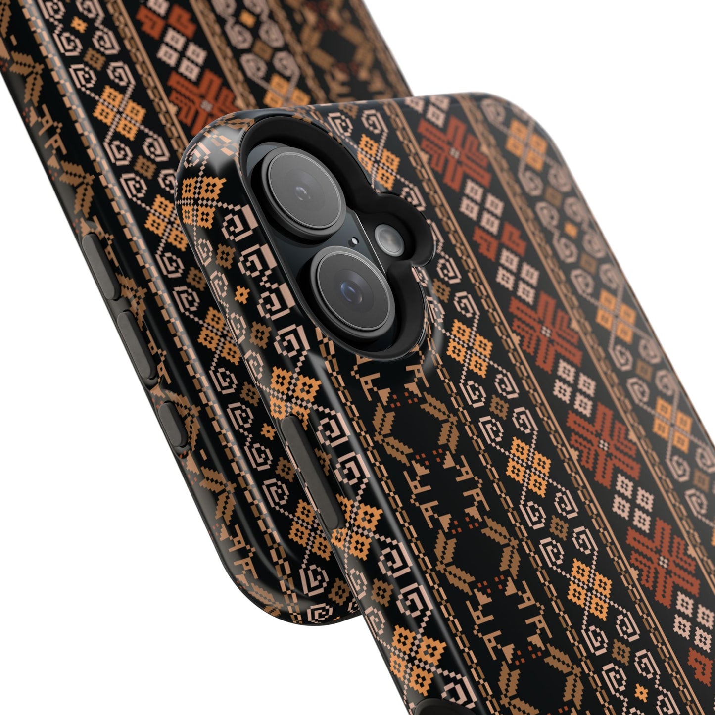 Floral Tatriz geometric Design - Iphone Magnetic Tough Case