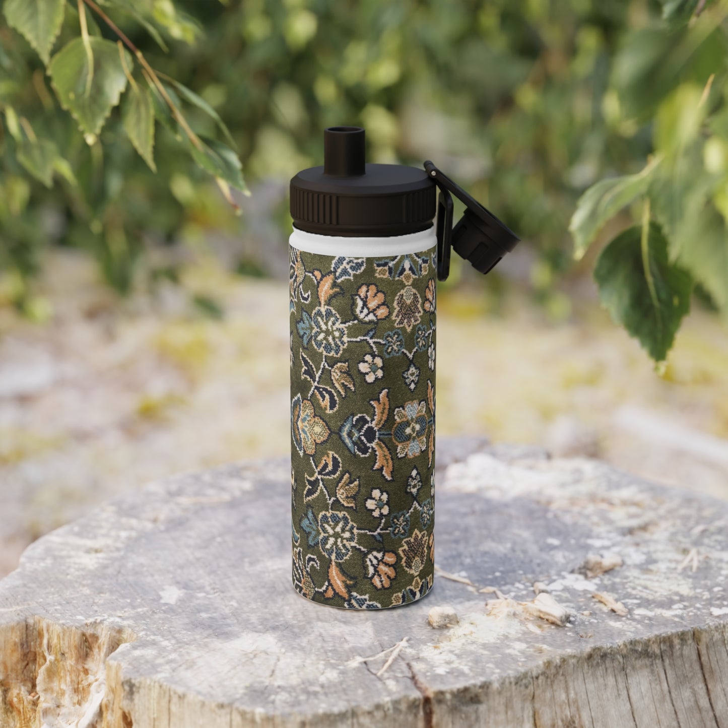 Rawdah Stylish Stainless Steel Water Bottle with Sports Lid