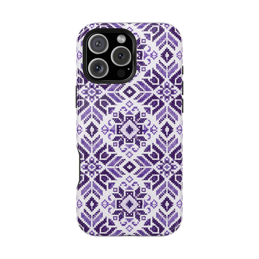 Purple Tatriz Design - Iphone Magnetic Tough Case