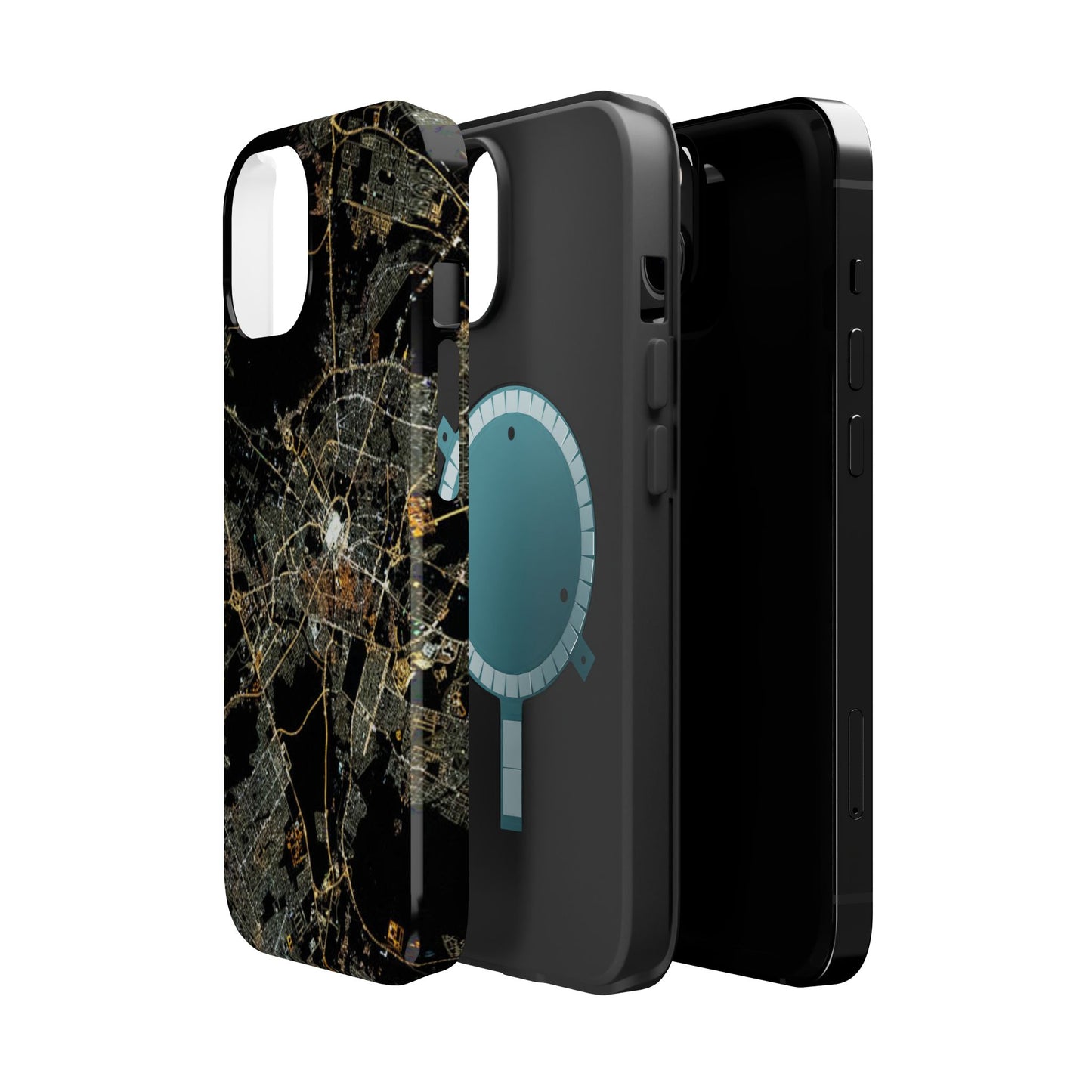 Al Madina Munawarah from Space - City of Lights- Iphone Magnetic Tough Cases