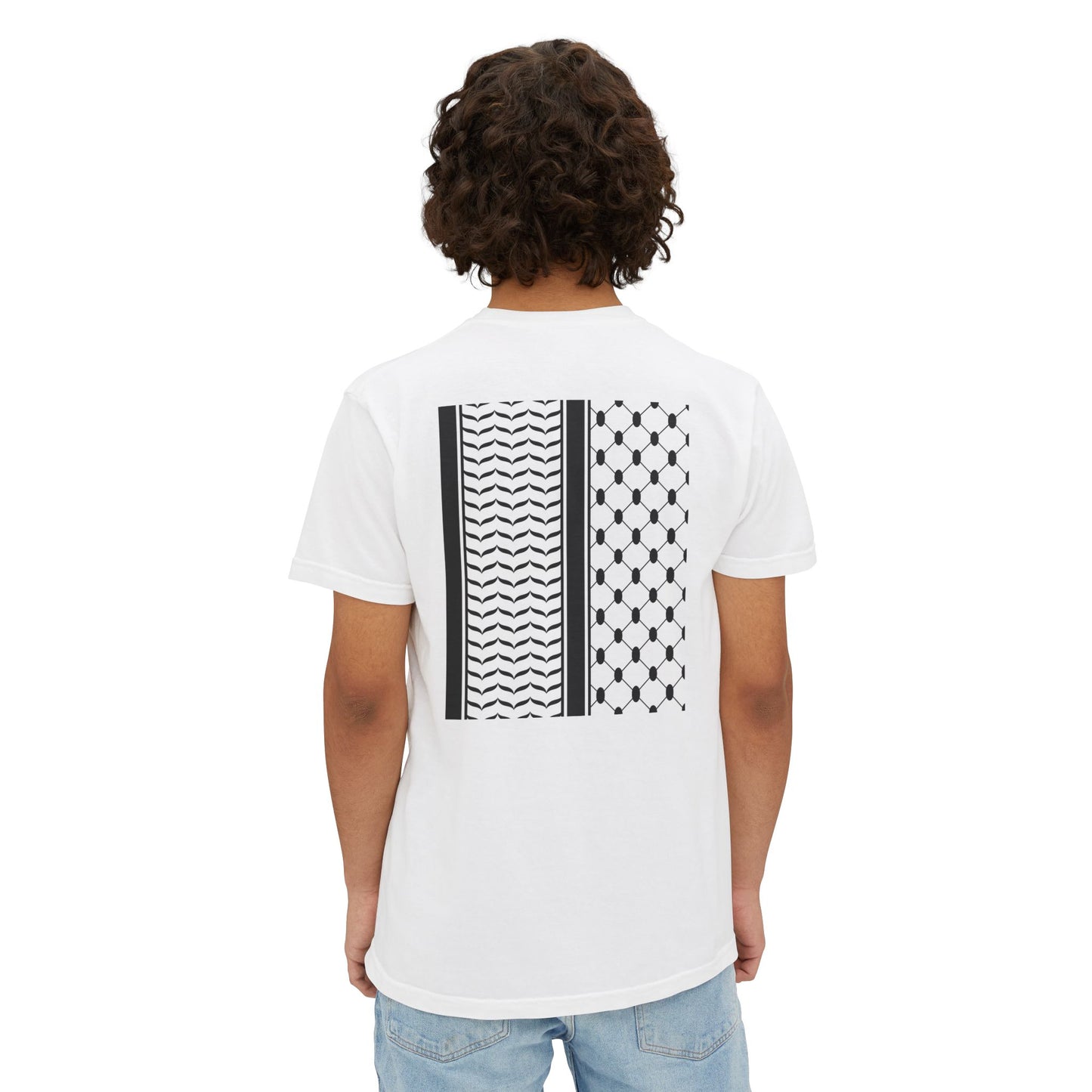 Hattah Black and White Stylish Graphic Pocket T-Shirt | Unisex| More Colors