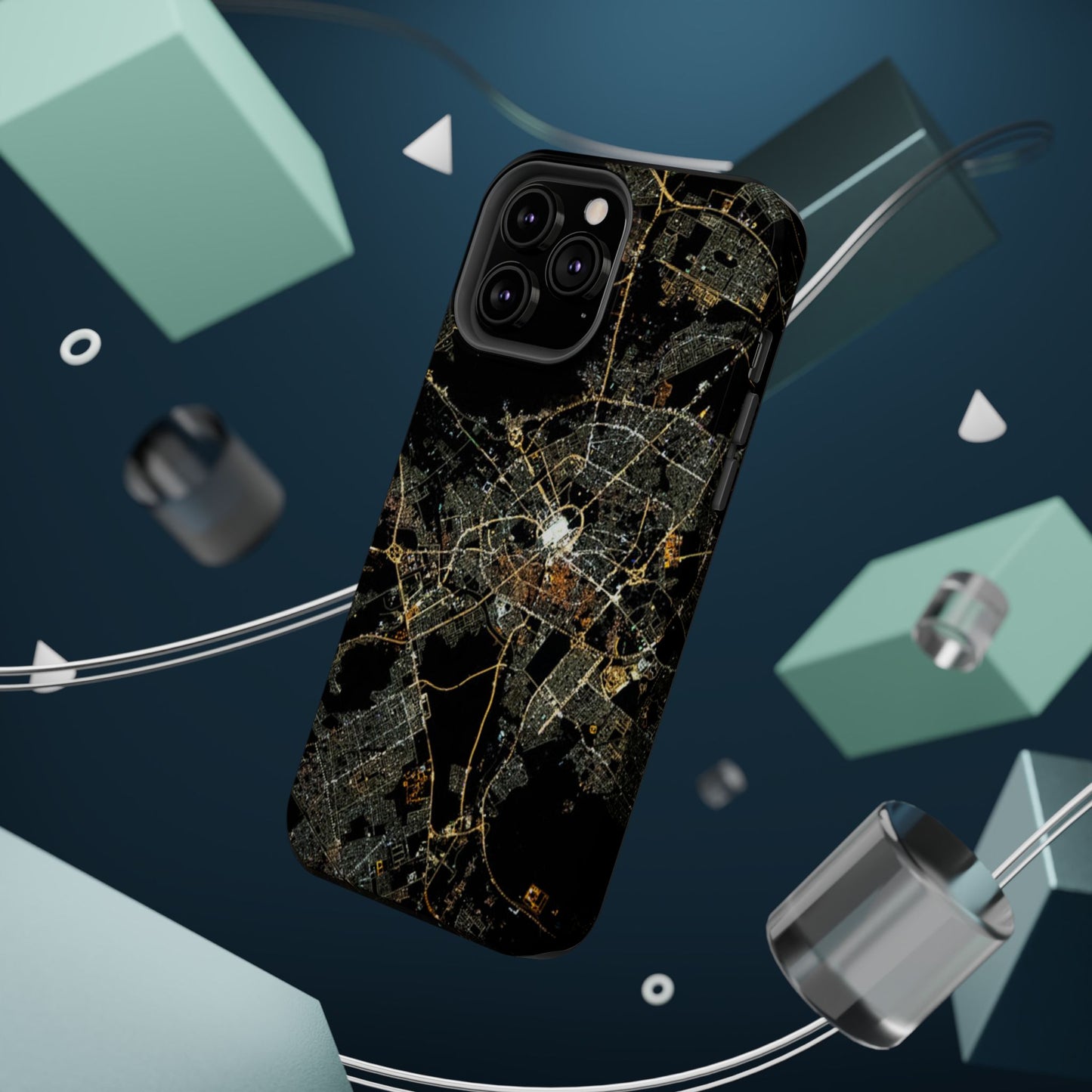 Al Madina Munawarah from Space - City of Lights- Iphone Magnetic Tough Cases