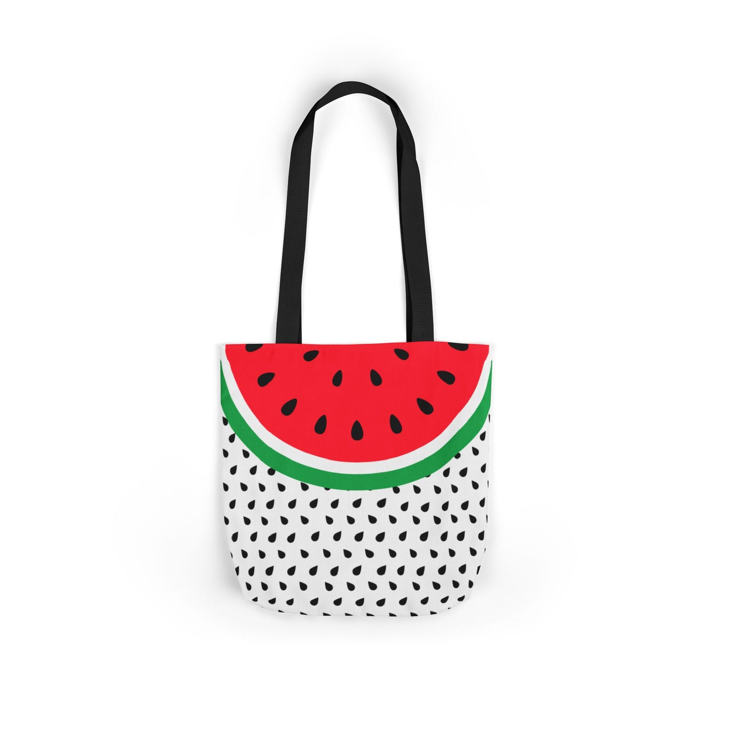 Watermelon Canvas Tote Bag, 2-Color Straps