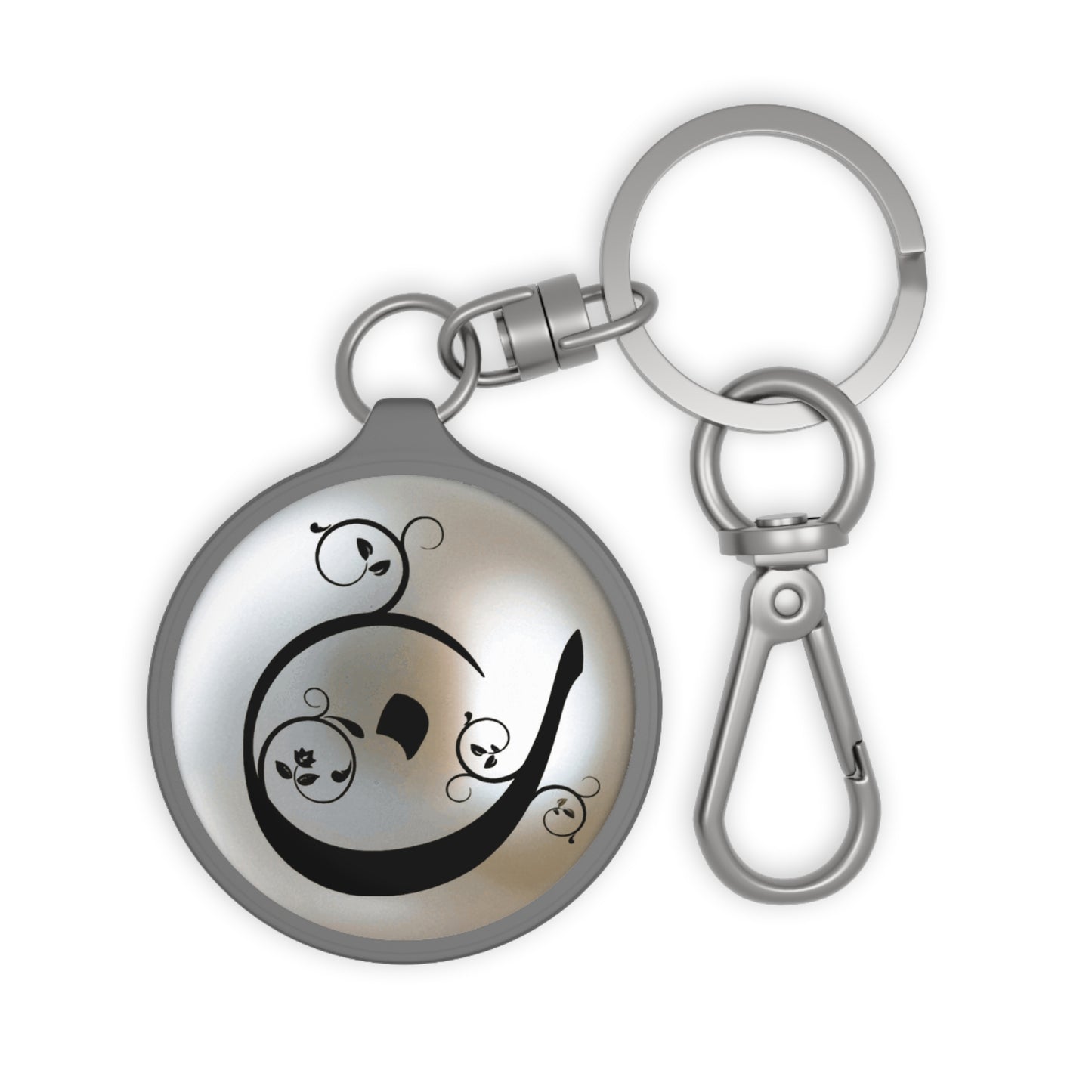 Noon “N” “ن“ Arabic monogram charm/ key ring - Perfect Gift