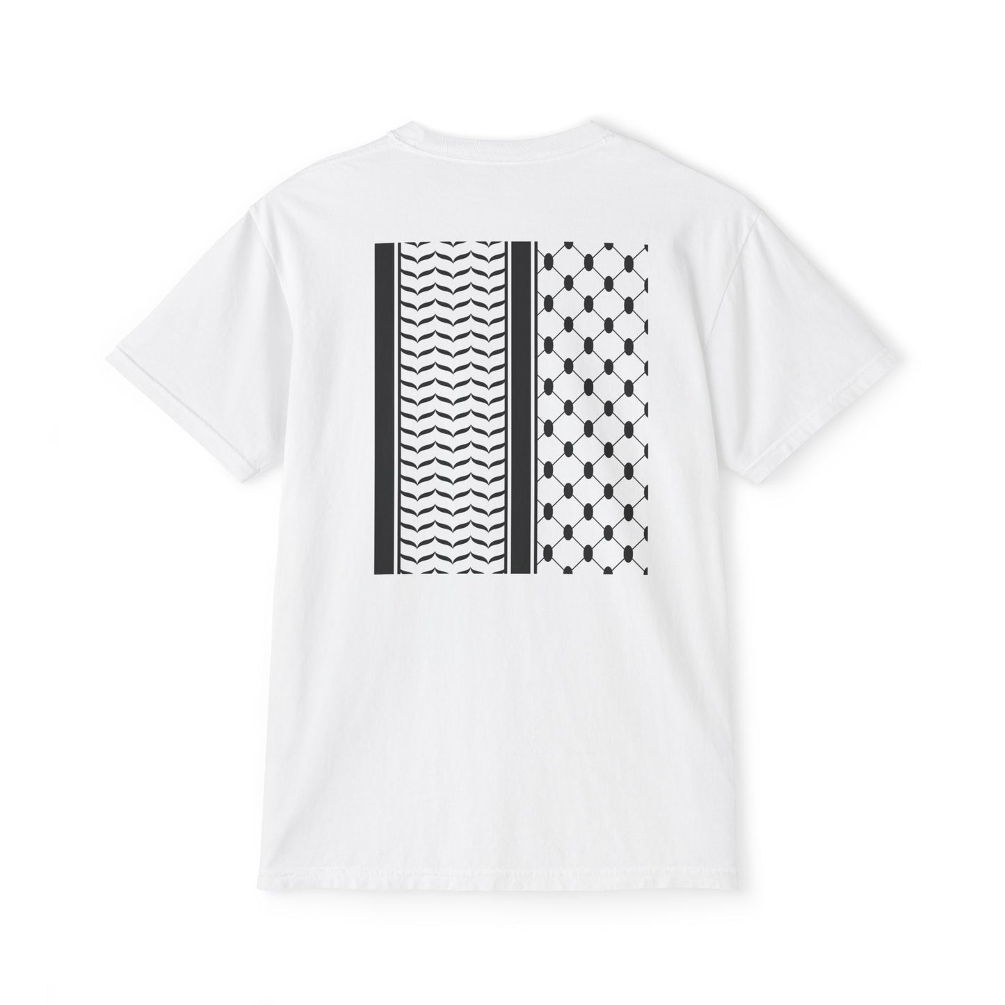 Hattah Black and White Stylish Graphic Pocket T-Shirt | Unisex| More Colors