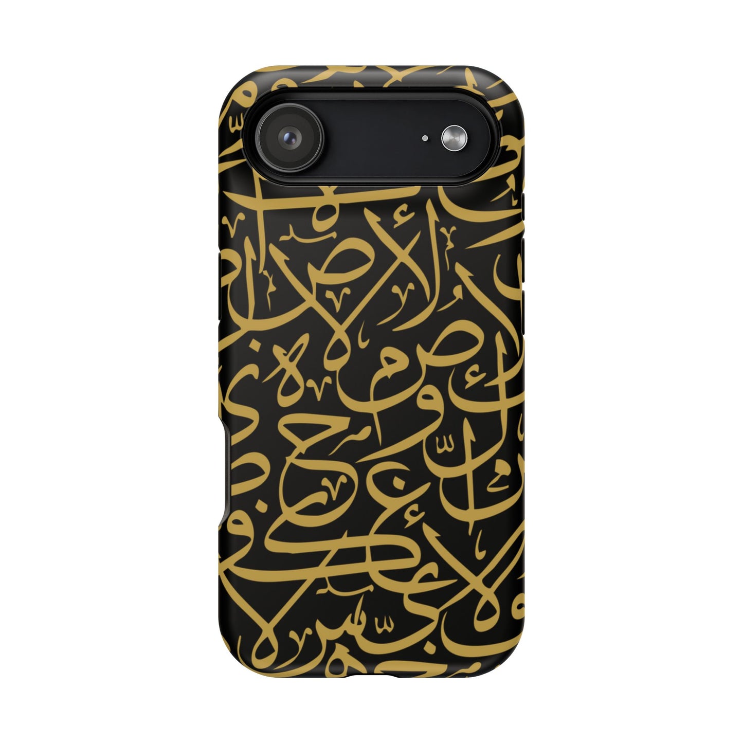 Black and Gold Arabic Letters Iphone Magnetic Tough Cases