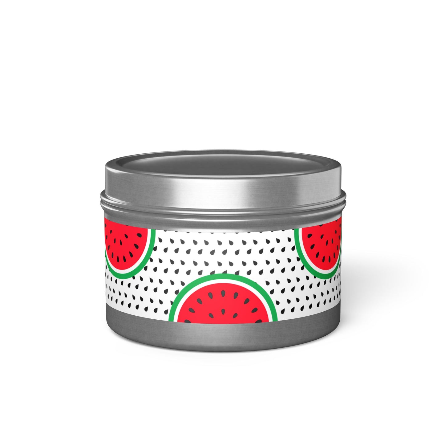 Watermelon Silver Tin Candles | Elegant Home Fragrance | Decorative Candle Gifts for All Occasions | Relaxing Aromatherapy