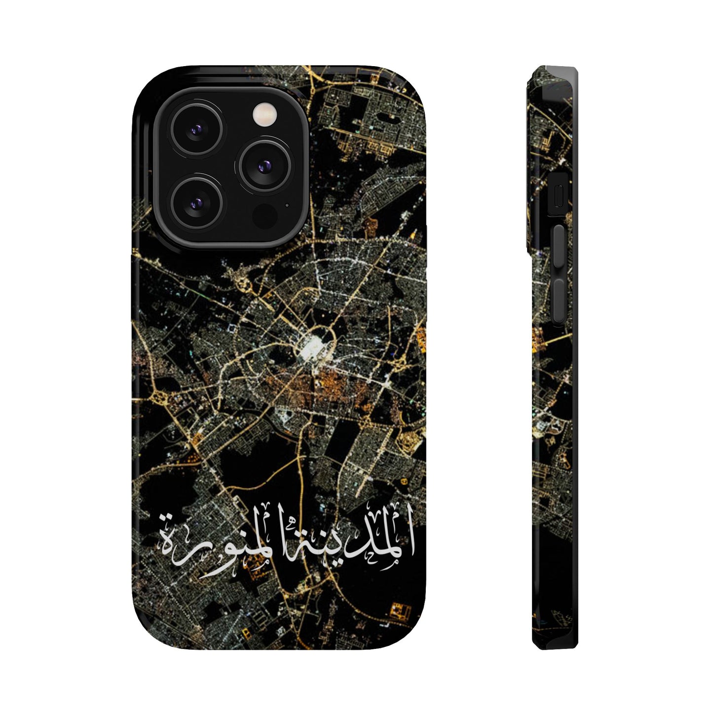 Al Madina Munawarah from Space - City of Lights- Iphone Magnetic Tough Cases