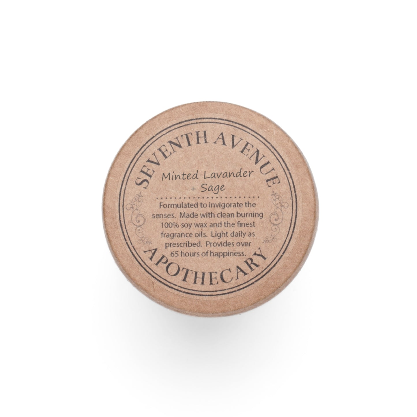 Beige and Gold Arabic Letters Festive Scented Candle - Eco Friendly 11oz