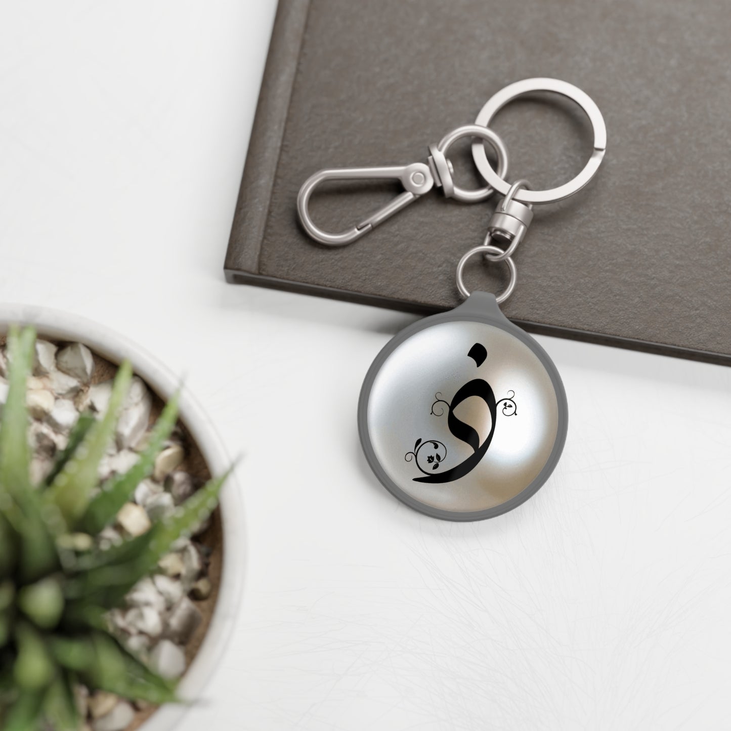 Thal “Th” “ذ “ Arabic monogram charm/ key ring - Perfect Gift