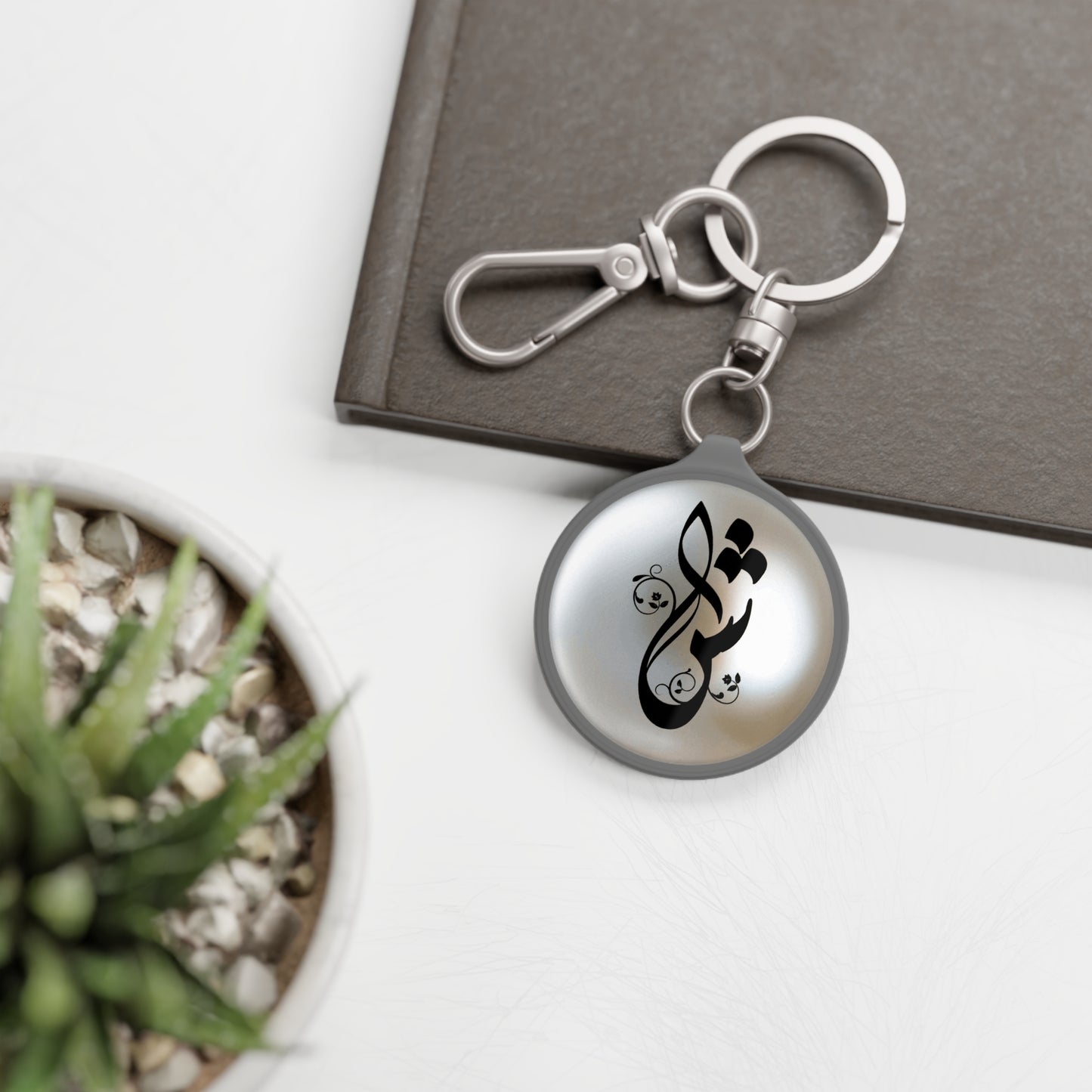 ٍSheen “Sh” “ش“ Arabic monogram charm/ key ring - Perfect Gift
