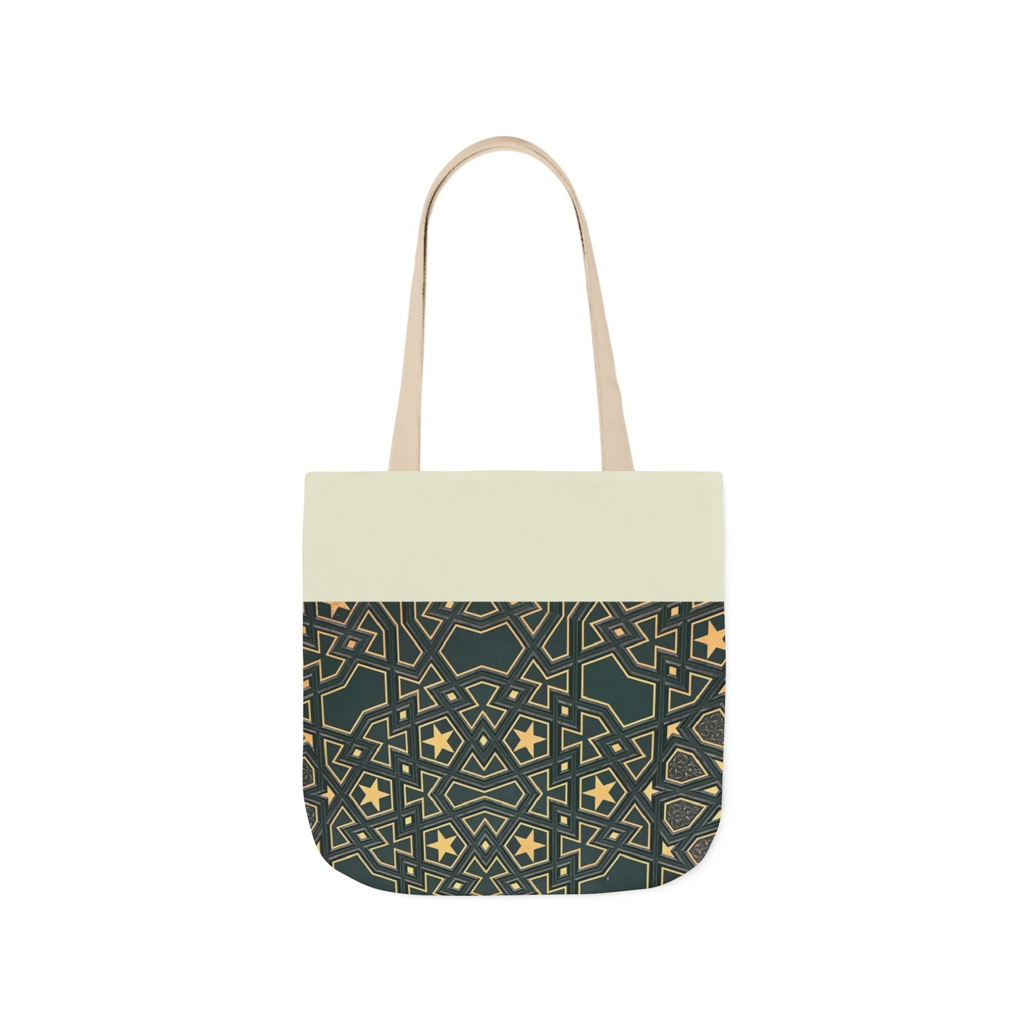 Masjid Al Haram Door Canvas Tote Bag, 2-Color Straps