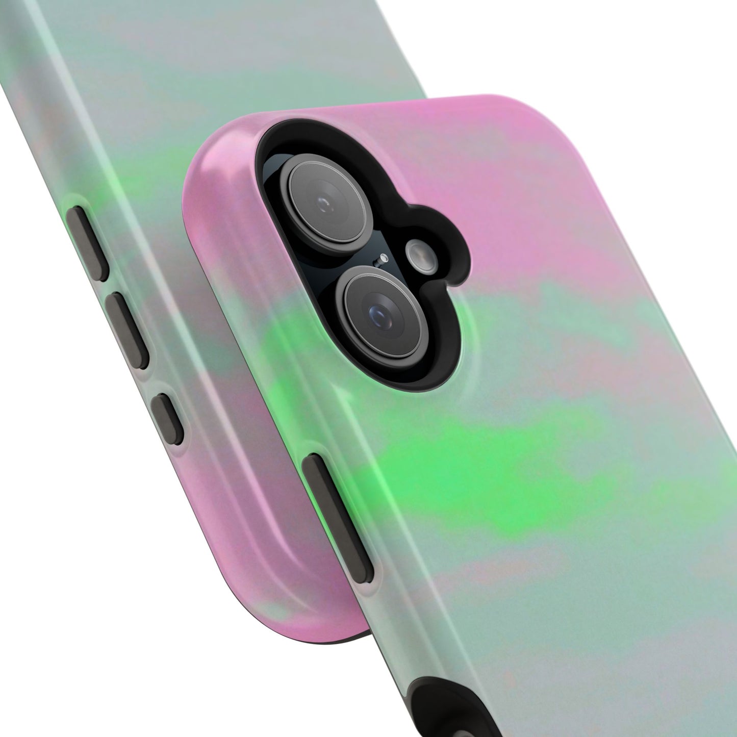 Green and pink sky Design - Iphone Magnetic Tough Case