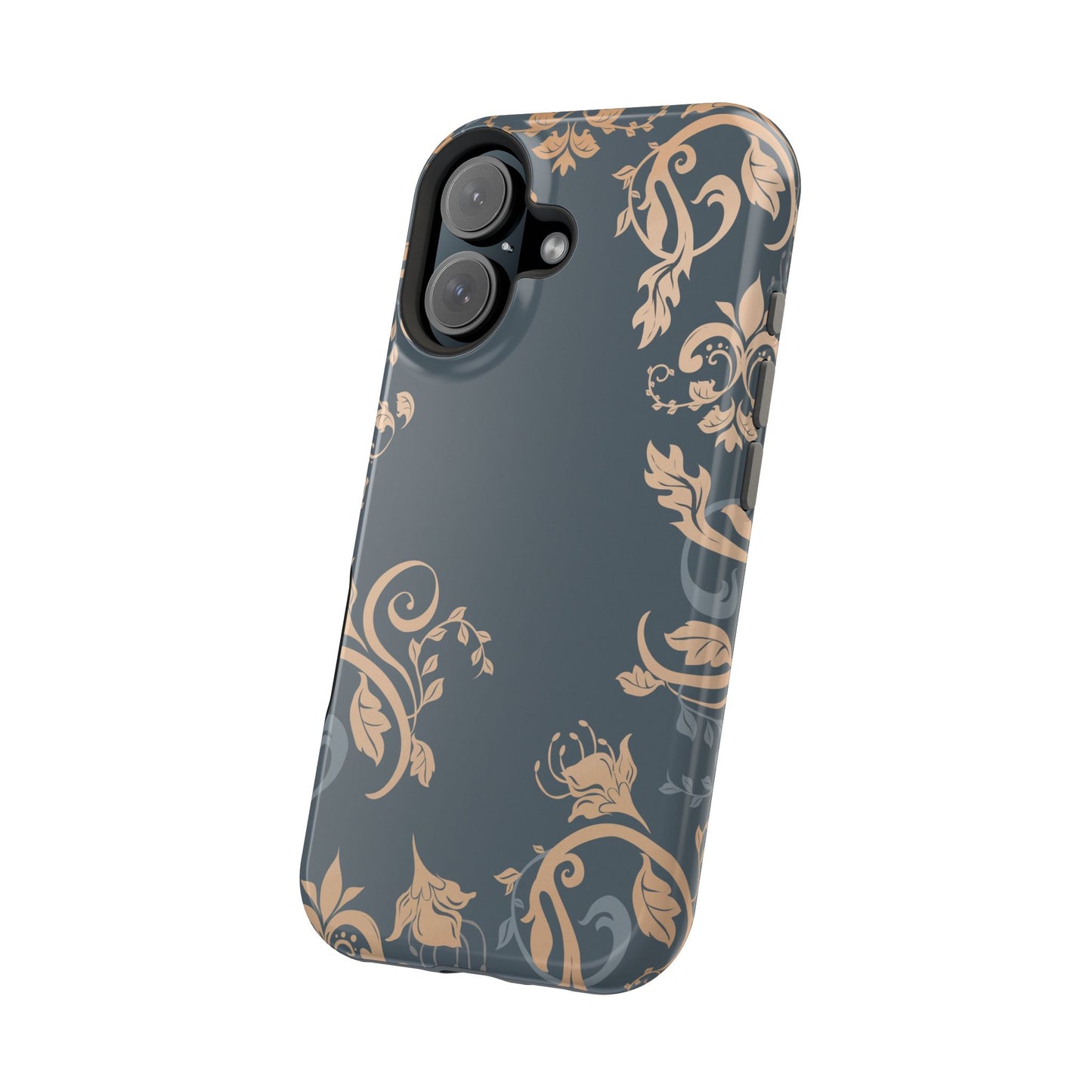 Gold flowers Iphone Magnetic Tough Cases