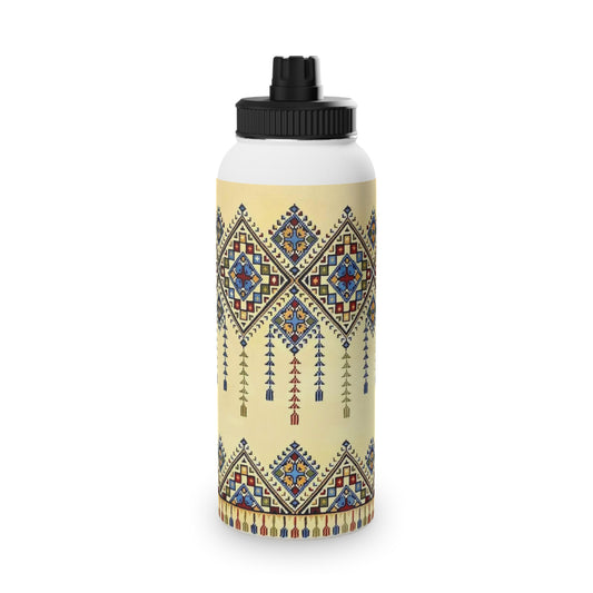 Tatreez Stylish Stainless Steel Water Bottle with Sports Lid