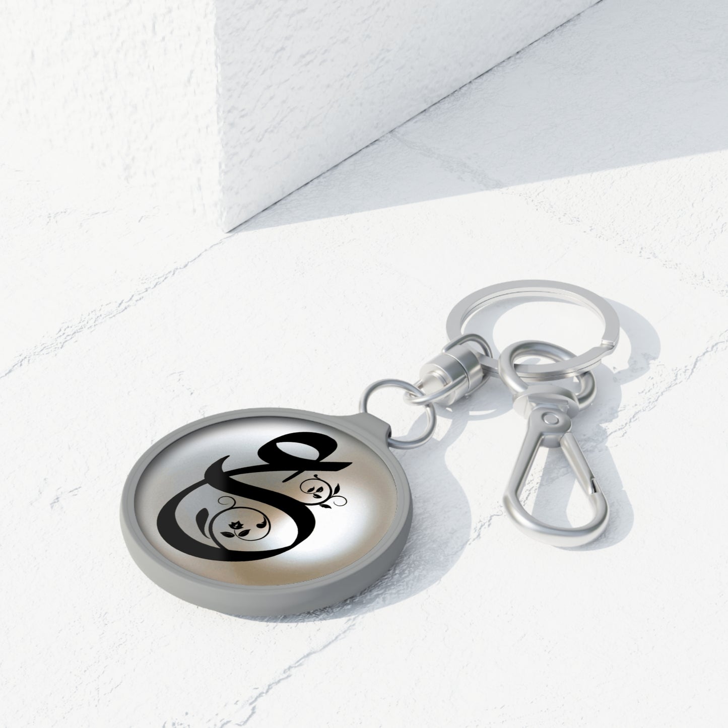 Ain “A” “ع “ Arabic monogram charm/ key ring - Perfect Gift
