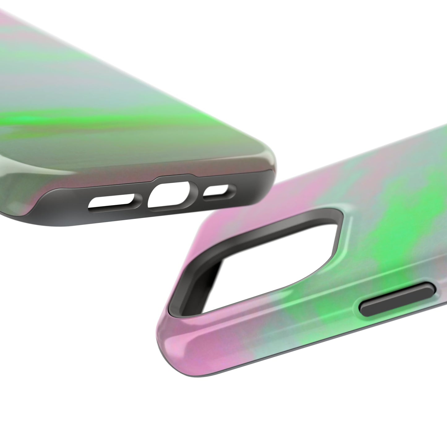 Green and pink sky Design - Iphone Magnetic Tough Case