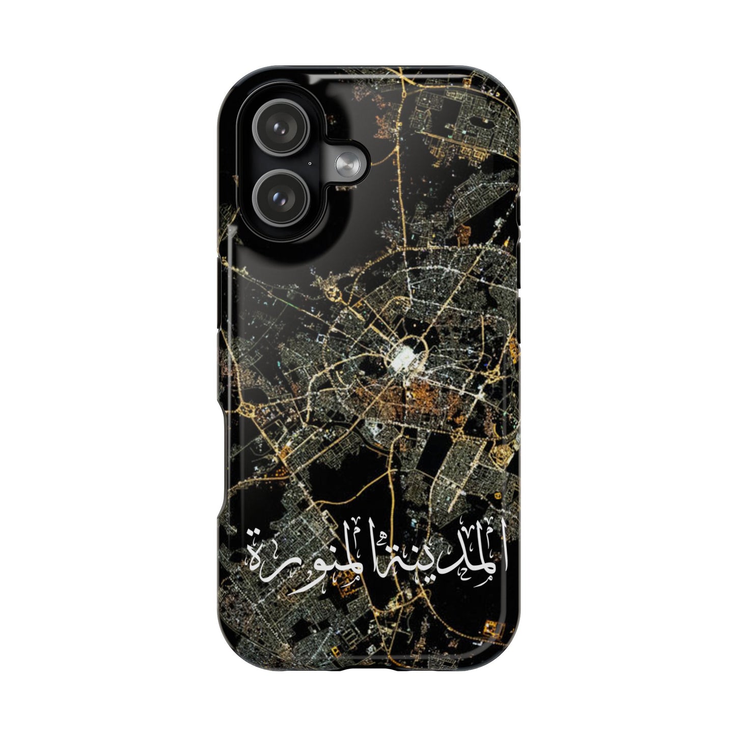 Al Madina Munawarah from Space - City of Lights- Iphone Magnetic Tough Cases