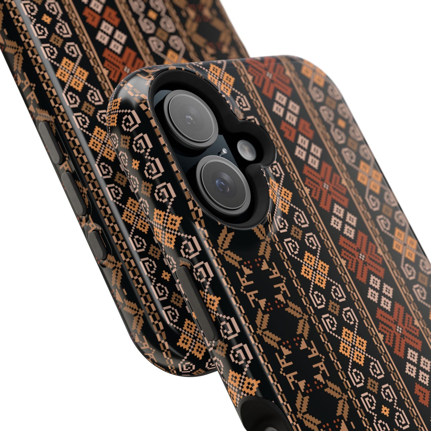 Floral Tatriz geometric Design - Iphone Magnetic Tough Case